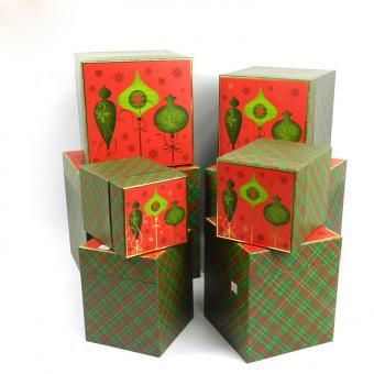 caja de regalo de papel de almacenamiento de cartón decorativo