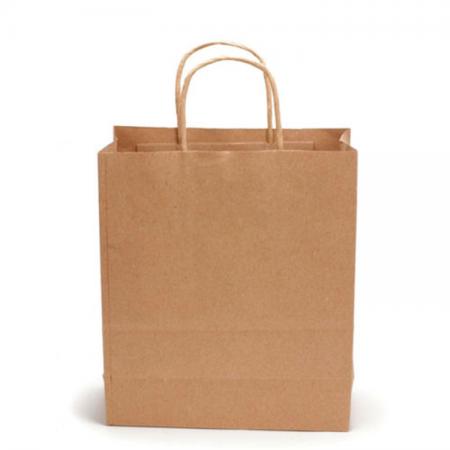 bolsas de papel marrón al por mayor, bolsa de regalo de papel kraft barato con asas