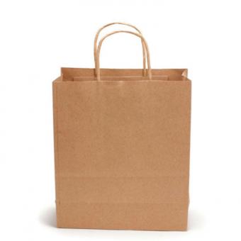 bolsas de papel marrón al por mayor, bolsa de regalo de papel kraft barato con asas
