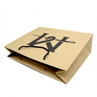 Venta caliente fuerte logotipo reciclado impresión barato bolsas de papel kraft marrón con asas