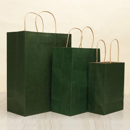 Bolsas de papel de mango kraft reciclado en blanco personalizado del proveedor para embalaje