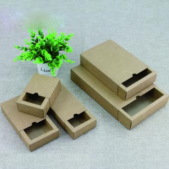 logotipo personalizado caja de embalaje del cajón deslizante caja de regalo de papel kraft reciclado