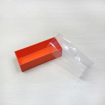 caja de papel de embalaje de regalo transparente personalizada premium con ventana de pvc