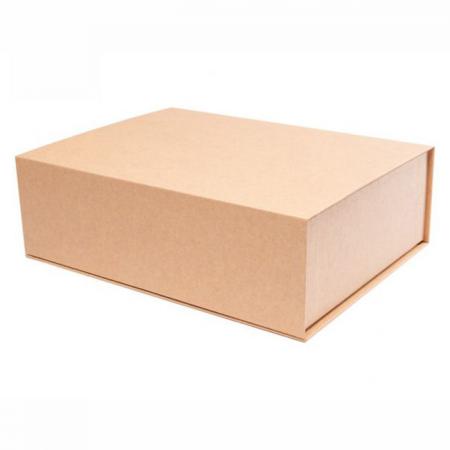 caja de embalaje de regalo de cartón marrón plegable plegable personalizada con cierre magnético