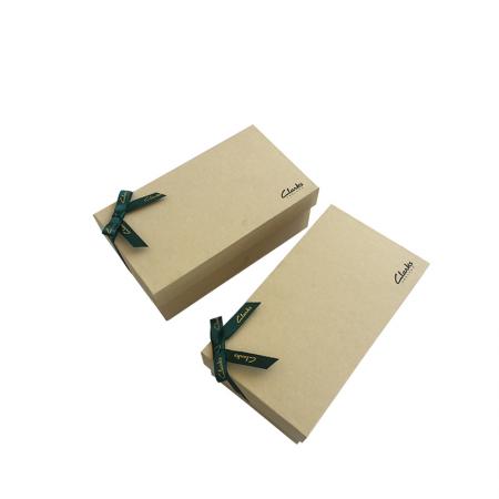caja de papel artesanal marrón kraft reciclada con zapato personalizado de velocidad de suministro rápido con logotipo