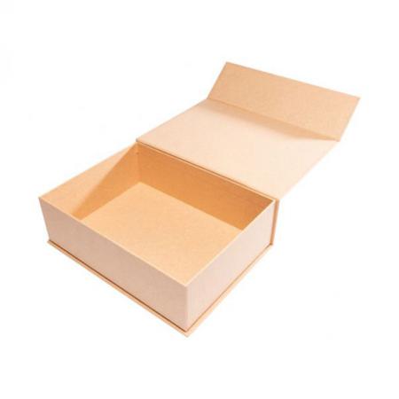caja de embalaje de regalo de cartón marrón plegable plegable personalizada con cierre magnético