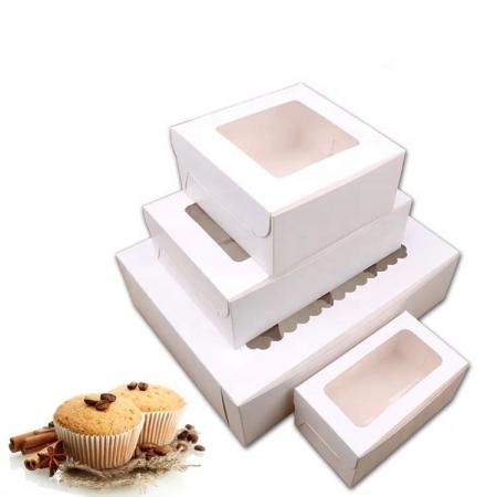 muestra gratis cupcakes box muffins box cake cake con ventana de plástico