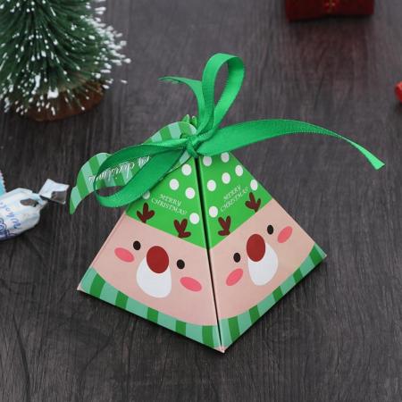 caja de papel de regalo triángulo hotsale para empacar regalo de dulces en la fiesta de bodas baby shower cumpleaños nupcial día de christams