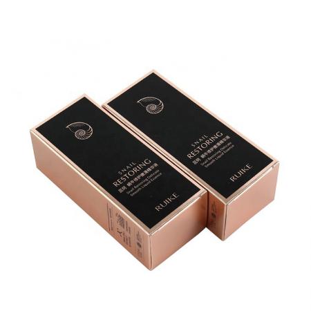 caja de color de empaque de cosméticos impresa con tinta metálica con impresión personalizada disponible