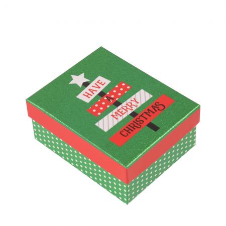 caja de papel de regalo impresa etiqueta personalizada de navidad