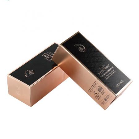 caja de color de empaque de cosméticos impresa con tinta metálica con impresión personalizada disponible