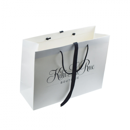 bolsa de papel de regalo de compras de alta calidad personalizada de fábrica de china con su logotipo