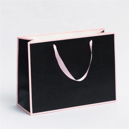 venta al por mayor de moda personalizada boutique ropa compras regalo embalaje bolsa de papel recubierto