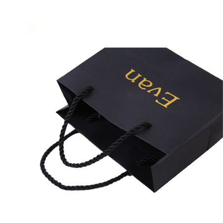 bolsa de papel de embalaje de regalo de compras laminada personalizada de lujo con impresión de logotipo