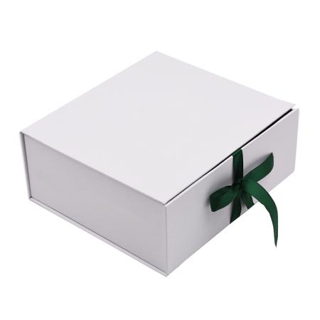 caja de regalo de vino de papel de arte de lujo con cinta magnética