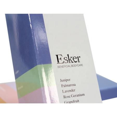 embalaje de caja de papel cosmético rectangular personalizado, caja de embalaje de papel recubierto para productos nutritivos para el cuidado de la piel