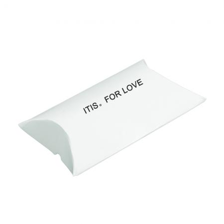caja de almohada en forma de papel de regalo kraft al por mayor impresa personalizada