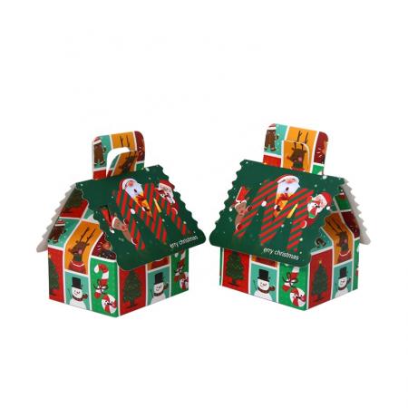 nuevos productos personalizados calendario navideño galletas caramelo chocolate manzana caja de papel caja de regalo de navidad embalaje