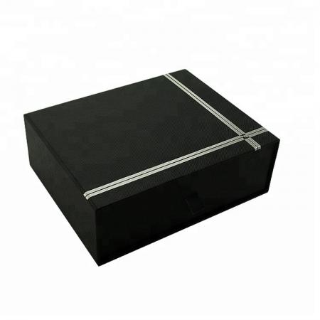logotipo personalizado impreso caja de regalo de embalaje de estilo de cajón de cartón negro
