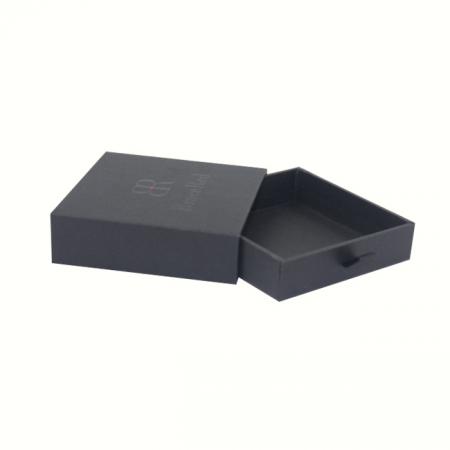 sacar caja de papel de embalaje de joyería de regalo de cajón de papel de cartón negro