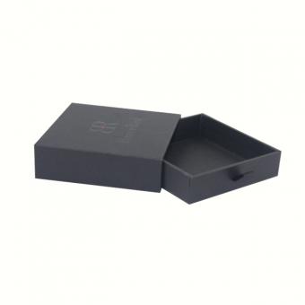 sacar caja de papel de embalaje de joyería de regalo de cajón de papel de cartón negro