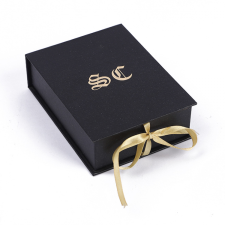 nueva caja de papel plegable de regalo de lujo de cartón personalizado