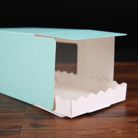 caja de papel plegable cosmética del diseño de la moda con la ventana clara del pvc