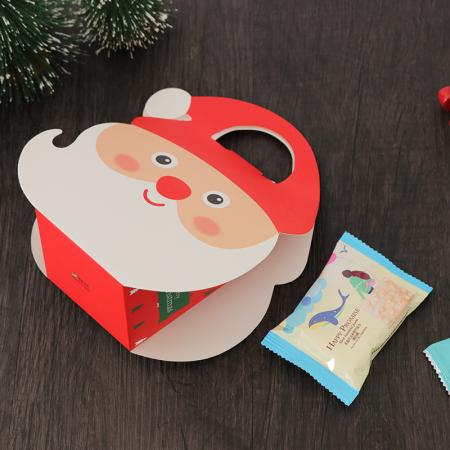 diseños personalizados impresión cinta arco caramelo regalo caja de papel para navidad