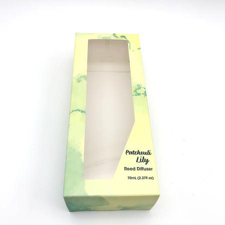 caja de embalaje cosmética de papel de impresión de estampado en caliente de oro de lujo