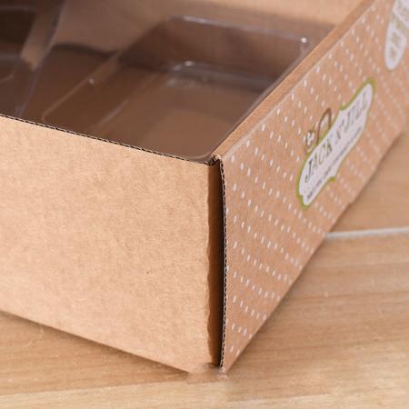 caja de envío corrugada de cartón marrón fuerte impresa personalizada