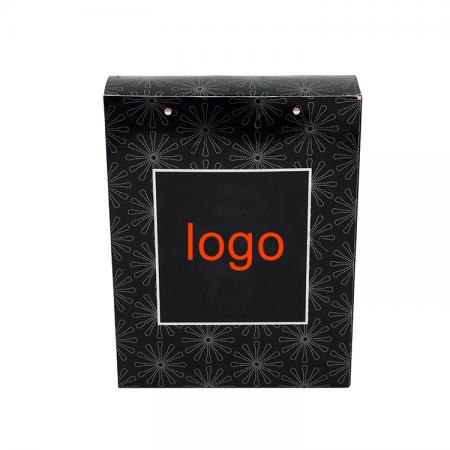 papel cosmético en relieve de color negro con forma personalizada