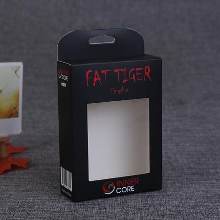 Caja de papel cosmética plegable de diseño personalizado con estampado dorado de la casa con tapa transparente