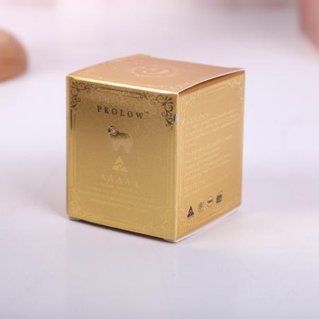 fabricante de china oem caja de papel de regalo de oro imprimir con ventana