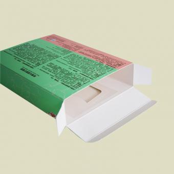 caja de empaquetado cosmética de cartón plegable de lujo de impresión offset de alta calidad personalizada con ventana de pvc transparente