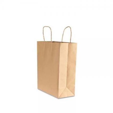 bolsa de papel marrón de calidad alimentaria reciclada de alta calidad impresa a medida