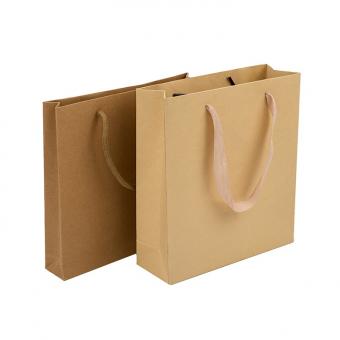 OEM personalizado de alta calidad de compras reciclado bolsa de papel marrón kraft con asa