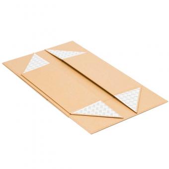 caja de regalo de embalaje magnética de papel de cartón de material de kraft natural marrón al por mayor