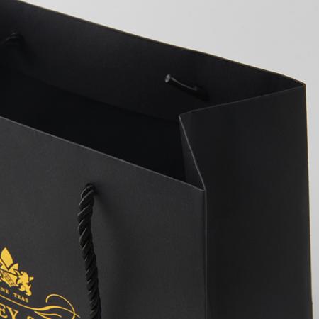 bolsa de papel de compras kraft marrón impresa personalizable con asas
