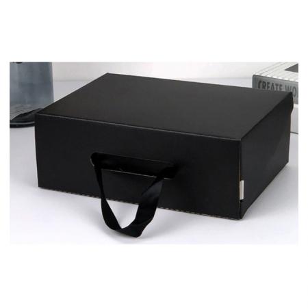 caja de zapatos negra al por mayor para adultos y niños caja de banda con caja de cartón corrugado