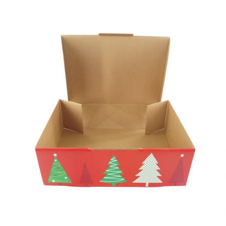 caja de embalaje de papel de regalo corrugado de navidad personalizado