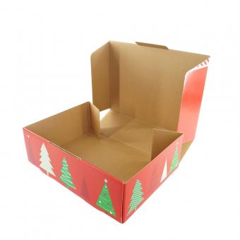 caja de embalaje de papel de regalo corrugado de navidad personalizado