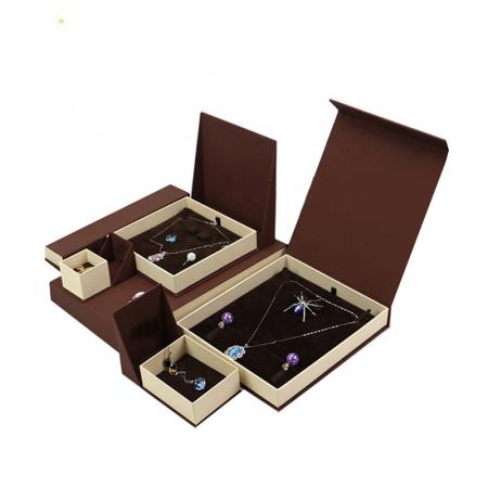 proveedor de china caja de regalo de joyería de embalaje de papel de lujo personalizado para collar