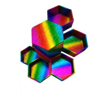 fabricante de china caja de papel de regalo hexagonal magnética personalizada cartón