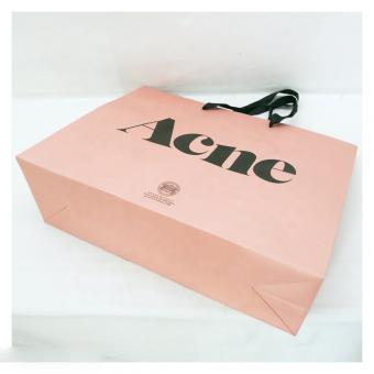 bolsa de regalo de papel personalizado ecológico de diseño de moda al por mayor para embalaje