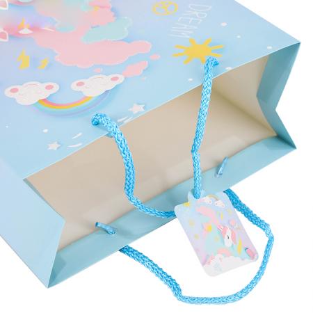 Merry Christmas paper gift bag with handles wholesale