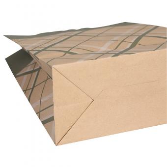 Promoción Personalizada impresa de papel de brown kraft bolsas de compras