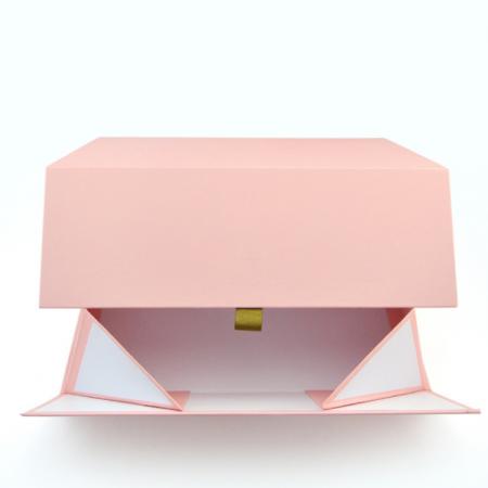 Custom clothing packaging folding gift box with ribbon