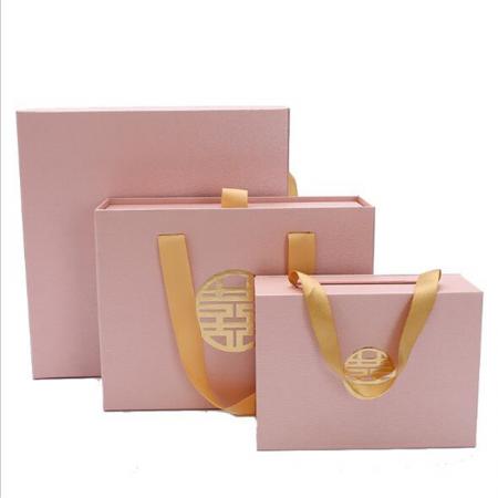 Folding Makeup Beautiful Gift Box With Ribbon Tie wholesale