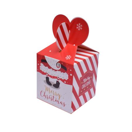 fabricante al por mayor caja de regalo de navidad creativa de galletas , caja de embalaje de dulces de chocolate de caja de manzana de navidad con su diseño