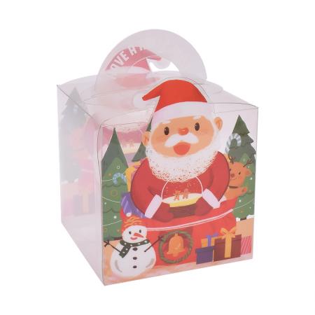 fabricante al por mayor caja de regalo de navidad creativa caja de embalaje de chocolate galleta de caramelo cajas de embalaje de manzana de navidad
